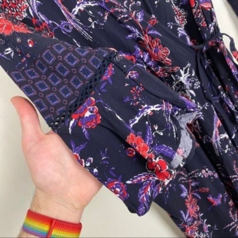 Anthropologie Maeve Espoir Bell Sleeve Jumpsuit - Picture 4 of 10